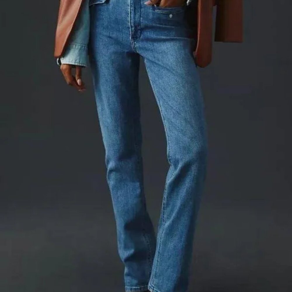 Anthropologie Maeve Bombshell Slim Straight Jeans
